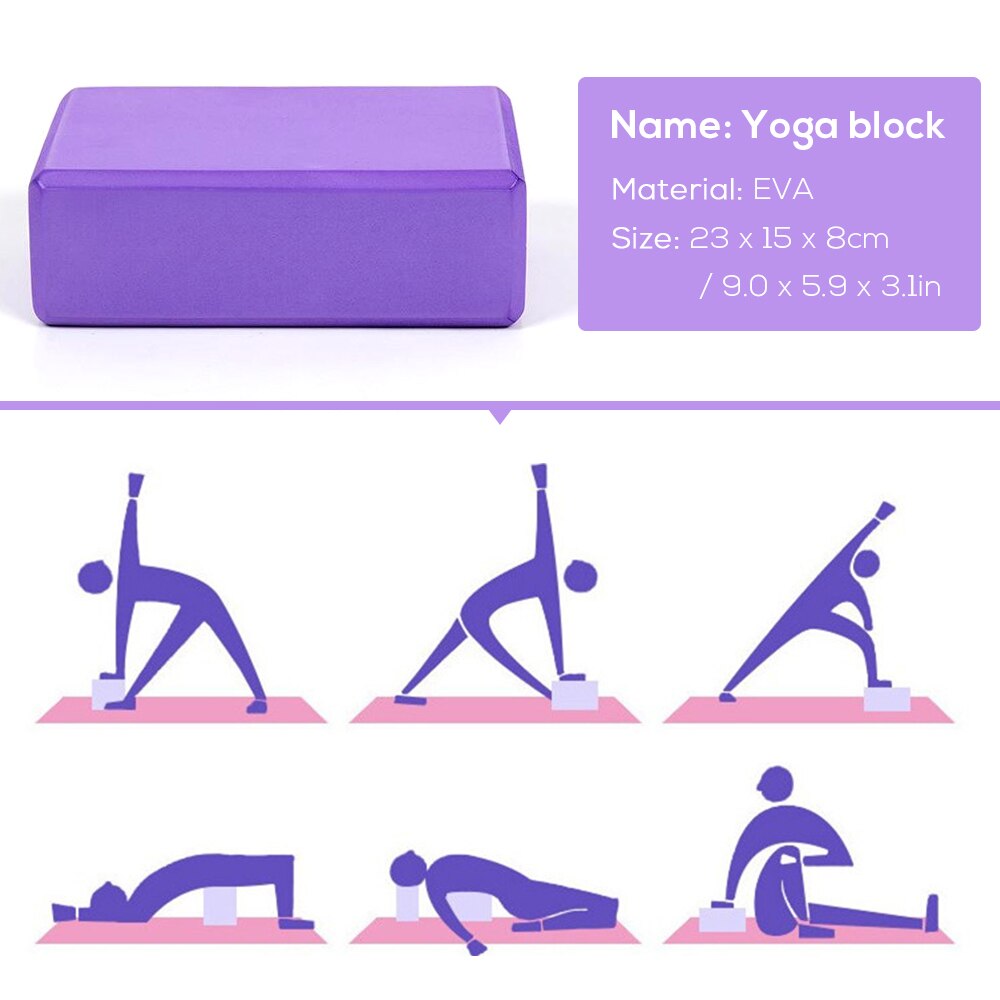 4 st yogautrustningsset yogablock stretching rem motståndsband pilates yoga träningsband crossfit gymutrustning