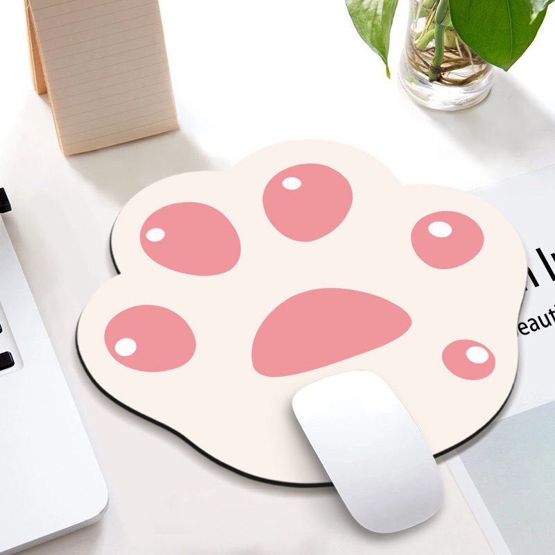 Kawaii Desk Pad Cute Mouse Pad Cat Pow Gaming Deskpad Desk Mats Office Accessories Mat for Mice Mouse Gamer: H