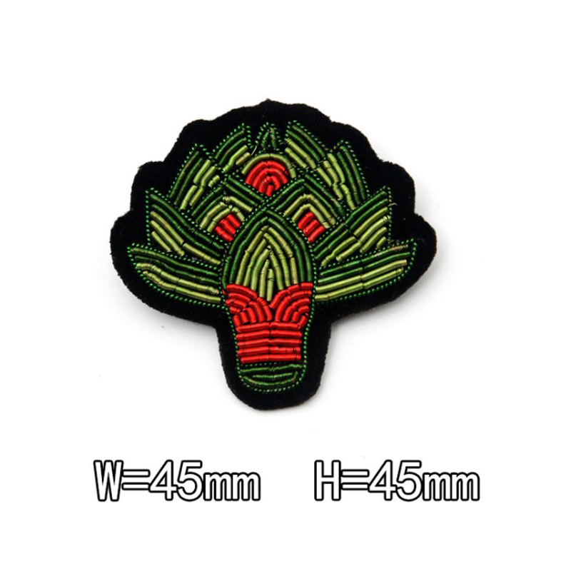 Indiase Zijde Hand Geborduurd Doek Sticker Broche Vrouwelijke Accessoires High-End Leuke Decoratieve Badge Corsage: 2