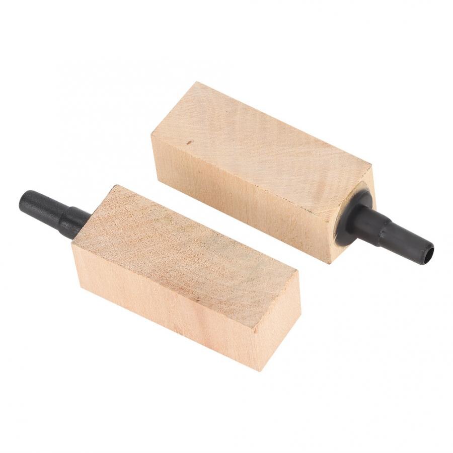 2Pcs Aquarium Air Diffuser Natural Wooden Air Bubble Stone Diffuser for Aquarium Fish Tank