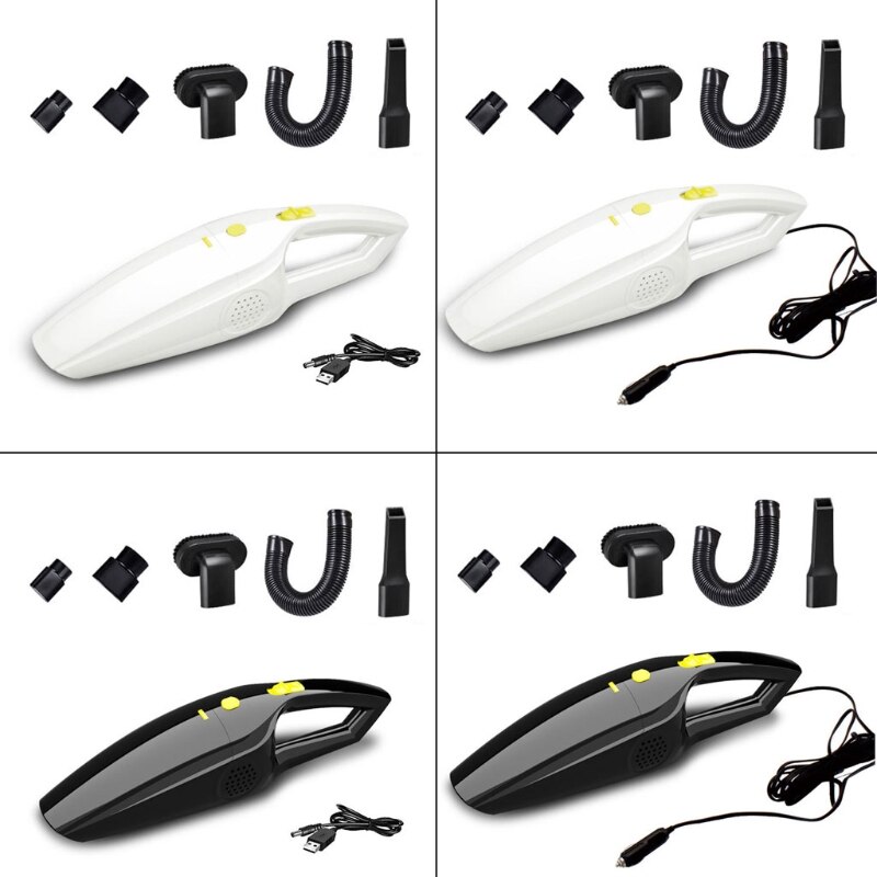 Portable Vacuum Cleaner Wired/Wireless Car Vacuum Cleaner Car Cordless Mini Hand Y4UA