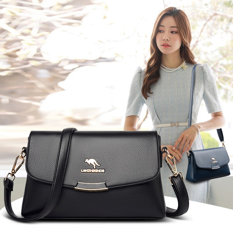 Luxury Women Pu Leather Shoulder Bags for Women Brand Crossbody Bag Ladies Classic Small Square Bag