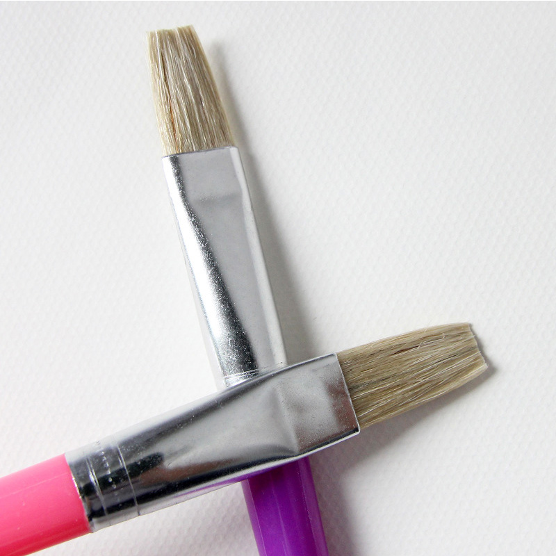 Pinceau à huile aquarelle pour enfants | Pinceau pour enfants, peinture à l'huile, couleur bonbon, peinture à l'aquarelle, poils, Gouache, dessin Art, 4 pièces