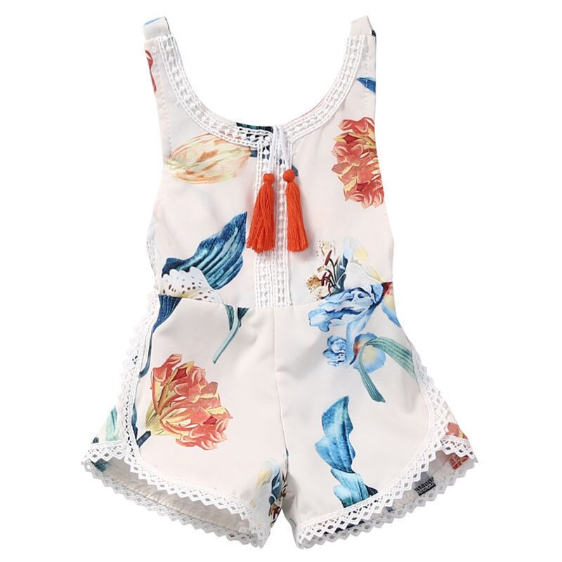 Børn 0-4y shorts jumpsuits sommer afslappet stil baby piger drenge bukser overalls bomuld åndbar kaktus bukser