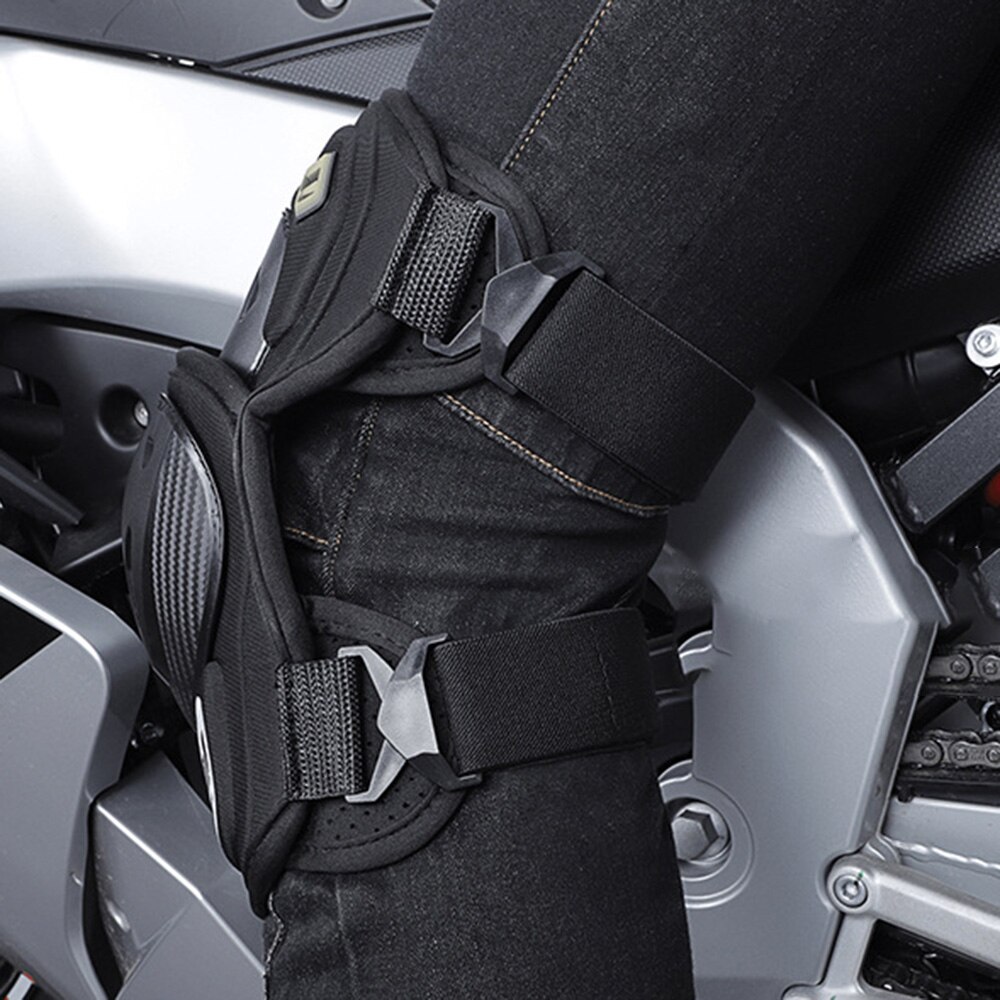 Motorcykel knæbeskytter moto mx mtb albue og knæpuder sæt motocross beskyttelsesudstyr knæbeskyttere dragt knæpude ce  en1621-1