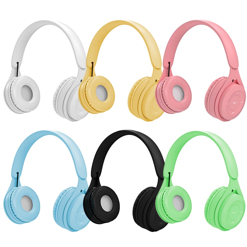 Wireless Bluetooth 5.0 Headphones - Foldable Stereo Over-Ear Headset with Mic & HiFi Sound