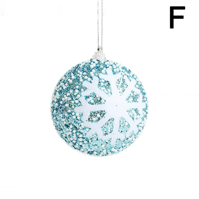 Christmas Decor Ball Bauble Xmas Party Hanging Ball Ornament Decor for Home Christmas Tree Pendants Festival Dress Up Supplies: F