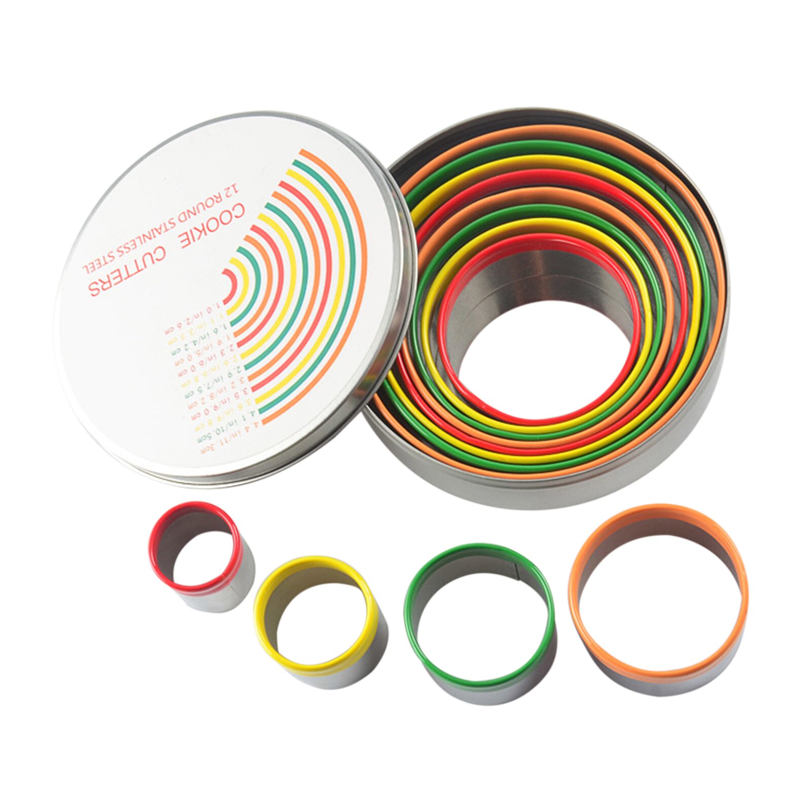 Set van 12 stuks, roestvrij staal, dumplingvorm en deegpers, empanadapers, taartpers, raviolipers, dumplings