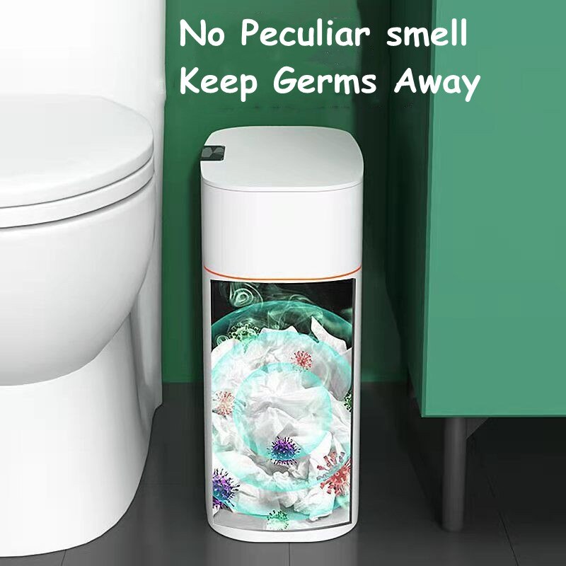 Smart Trash Can Intelligent Sensor Dustbin Electric Automatic Rubbish Can Waterproof Dustbin Household Kitchen Toilet Bin