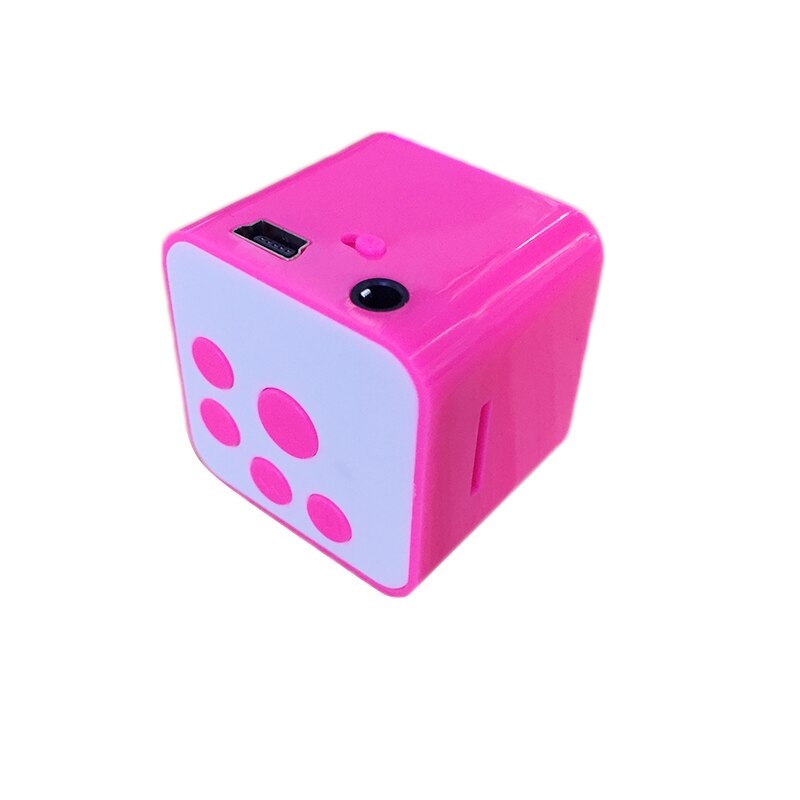 Mini Size Portable Anti-electromagnetic Interference Music Player MP3 Cube Shape Audio Player Support TF Card Speaker