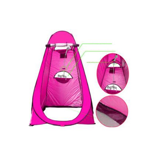 ZK30 nuova tenda a cambio automatico ad apertura rapida doccia esterna tenda da bagno pesca bagno Mobile tenda fasciatoio: Pink three windows