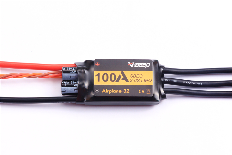 Newest VGOOD Brushless ESC 6A / 12A / 20A / 30 / 40A / 60A / 80A / 100A / 120A 2S 32-Bit With 1.5A SBEC for RC Airplane Accs