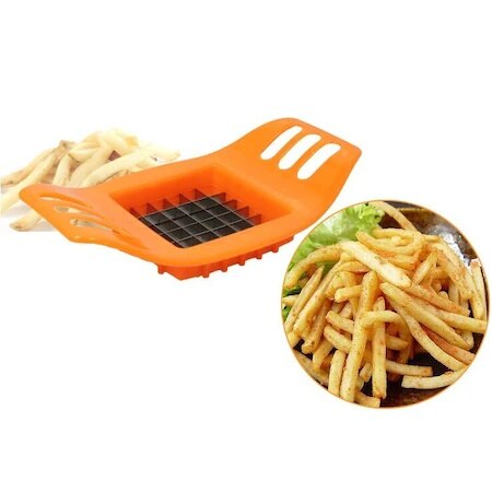 Rvs Groente Aardappel Slicer Cutter Chopper Chips Maken Tool Aardappel Frietjes Snijgereedschap Keuken Accessoires