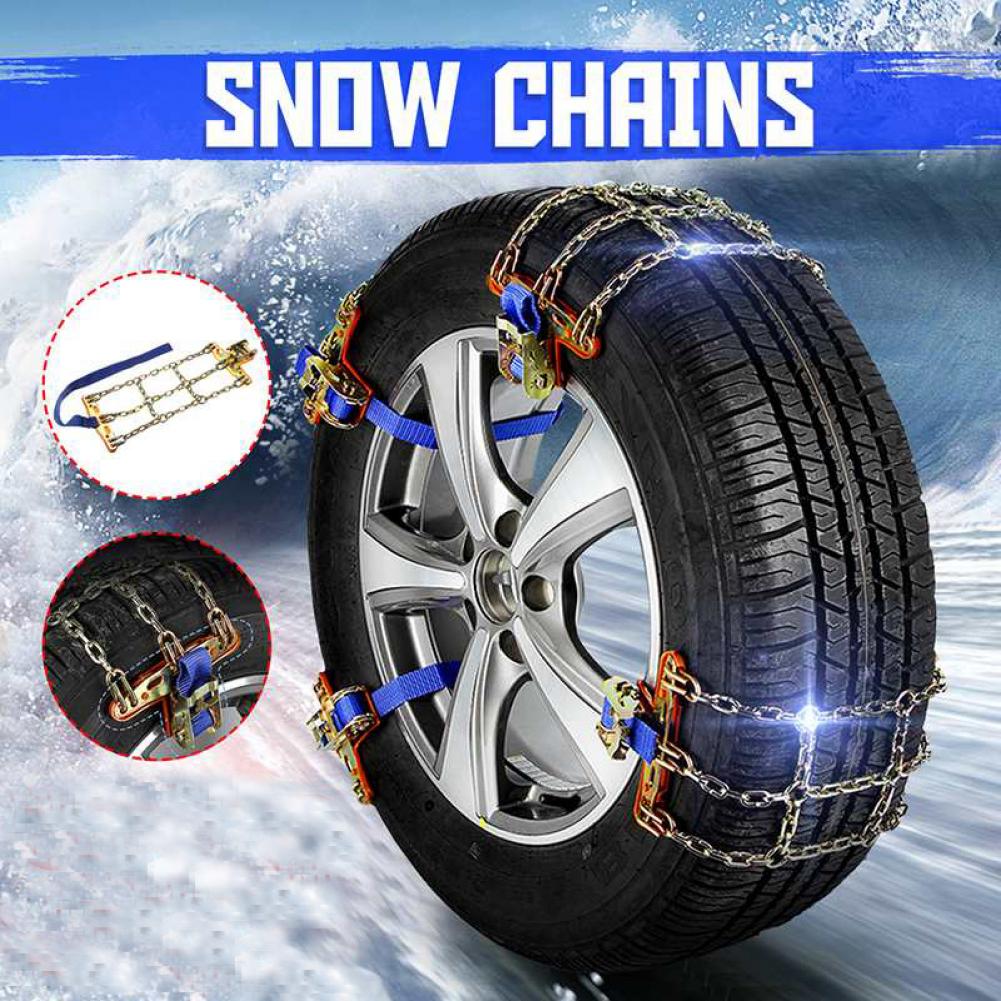 Chaîne de neige antidérapante réutilisable de , haute résistance, faible bruit, pour pneus de voiture