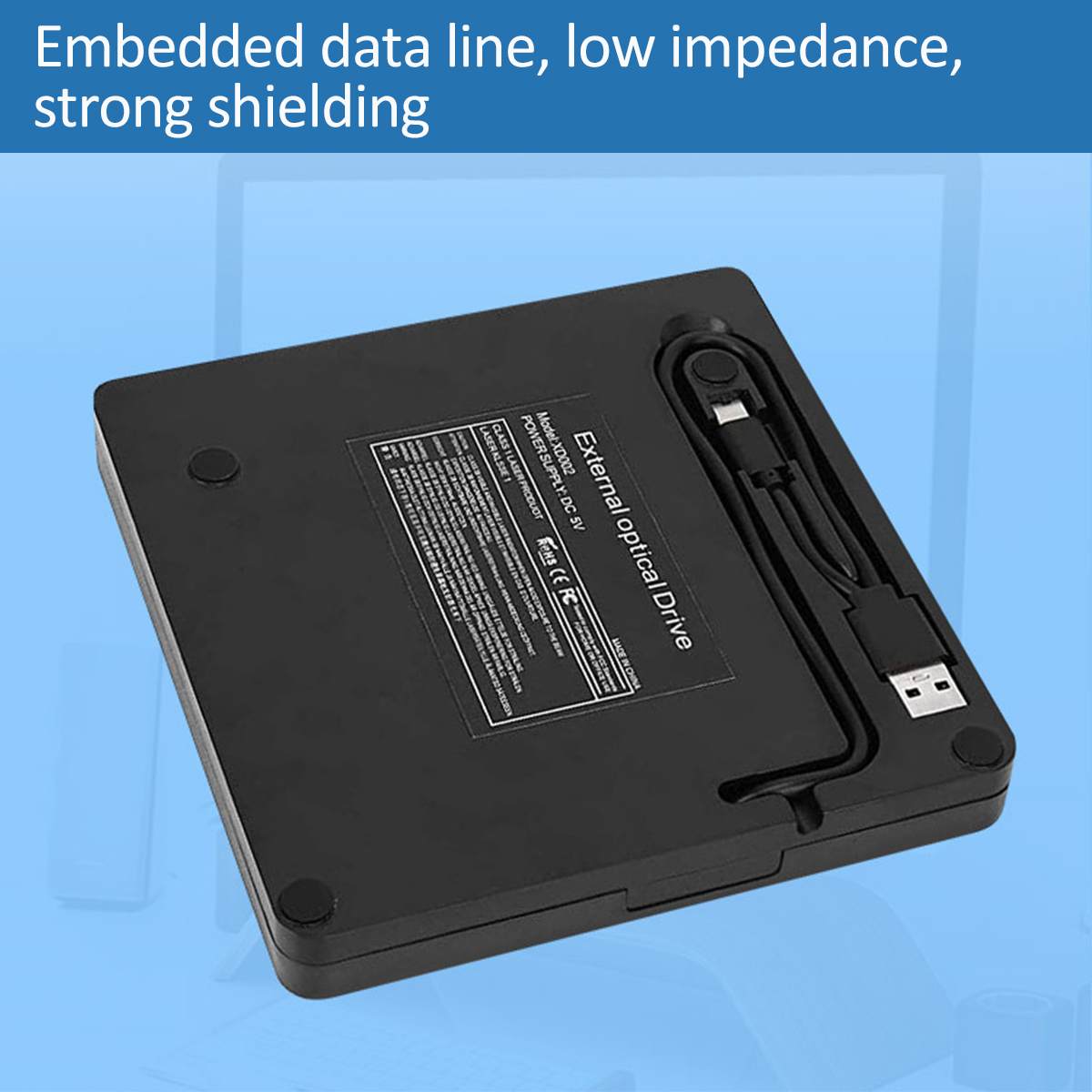 Externe DVD-RW Speler Schrijver Reader Dvd Drive, cd Brander Driver Drive-Gratis Hoge Snelheid Lezen-Schrijven Recorder Usb 3.0 &amp; Type C