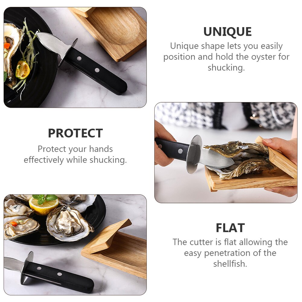 1 Set/9pcs Oyster Shucking Cutter Shucking Clamp Hand Protector Eating Forks