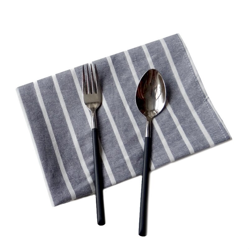 6pcs/lot European White Waffle Lattice Cloth Home Party Kitchen Dishes Table Napkins Decorative Handkerchief Tea Towels 50x70cm: G