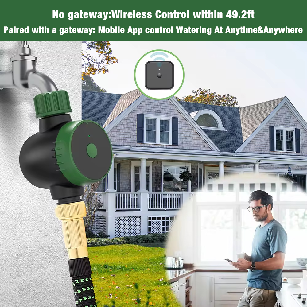 Bluetooth Garden Water Timer App Control Drip Irrigation System Programmable Automatic Irrigation Timer with Hub