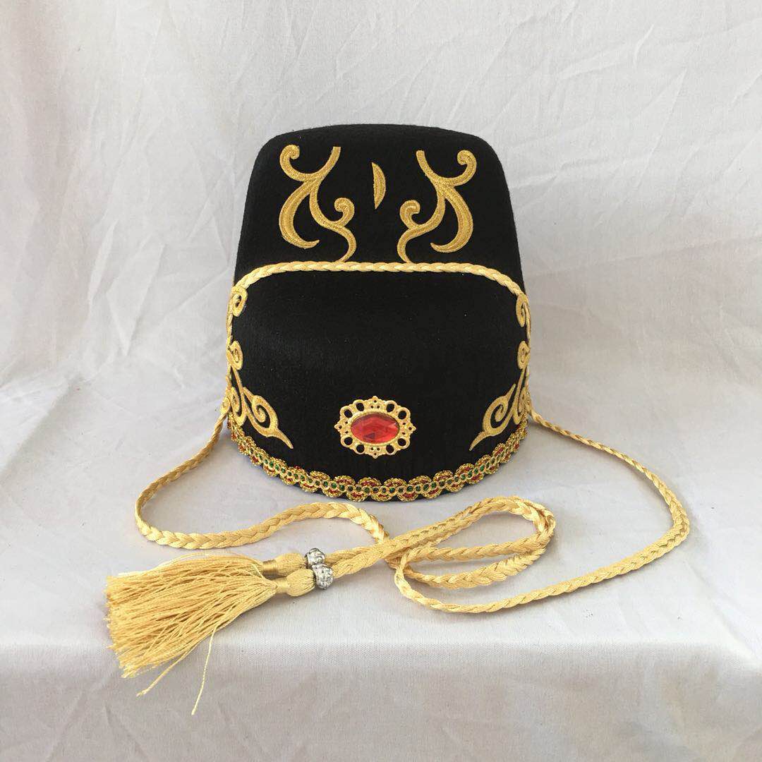 Sombreros de oficial de la Dynasty Han negra, sombrero antiguo chino para adultos y niños, gorros Retro de la Dynasty Song en China