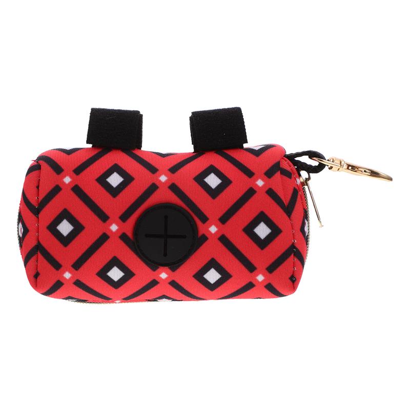 Sac de friandises Portable pour chiot, sac à excréments pour chien, conteneur de sac à excréments pour chien, transporteur pour animaux de compagnie: Rouge