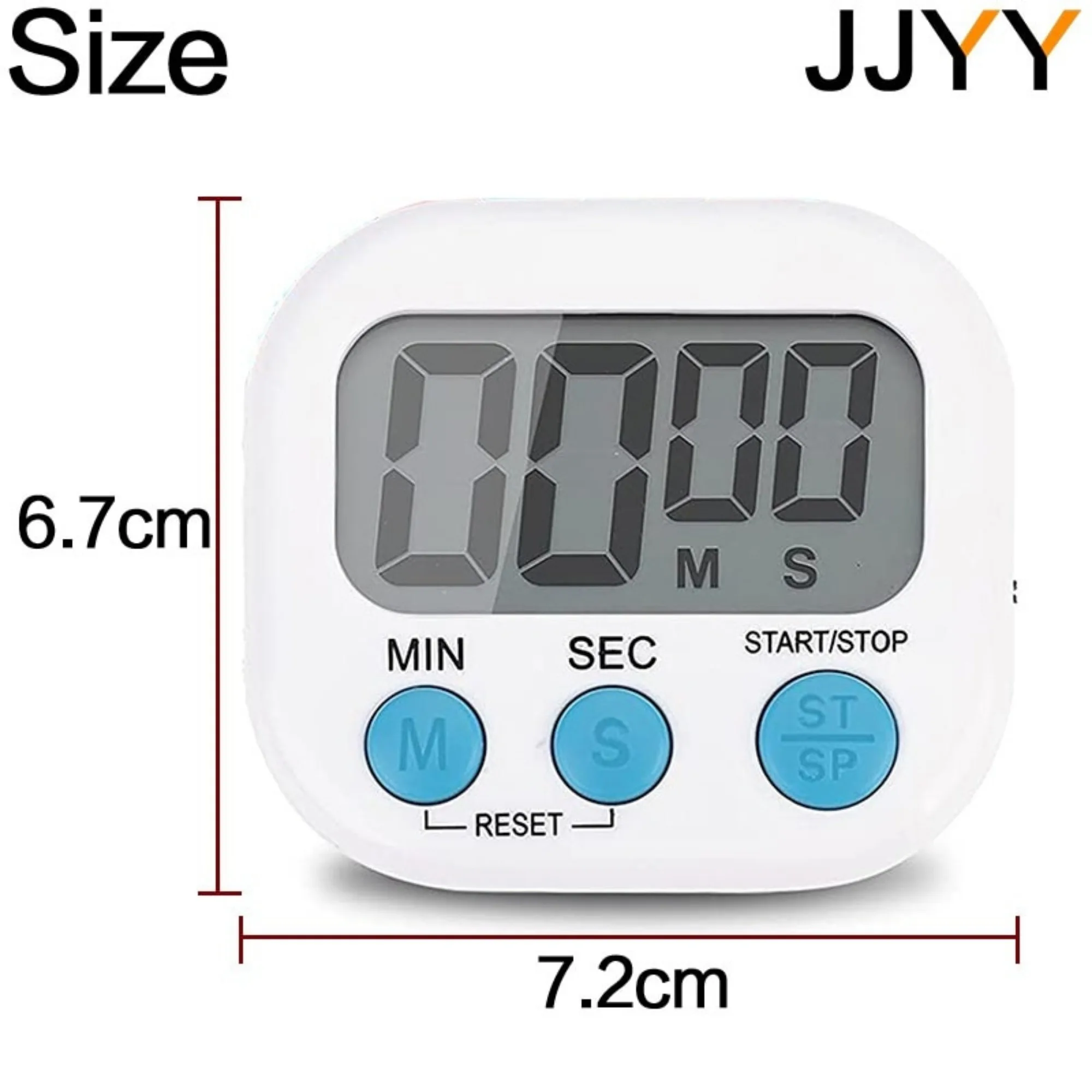 JJYY Digital Kitchen Timer, Cooking Timer, Strong Magnet Back, for Cooking Baking Sports Games Office