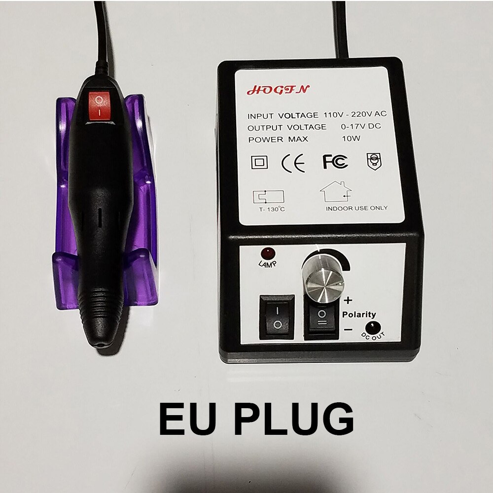 Aparato eléctrico de manicura para pedicura, juego de brocas para uñas, removedor de Gel acrílico para cutículas, 20000 RPM: Black EU