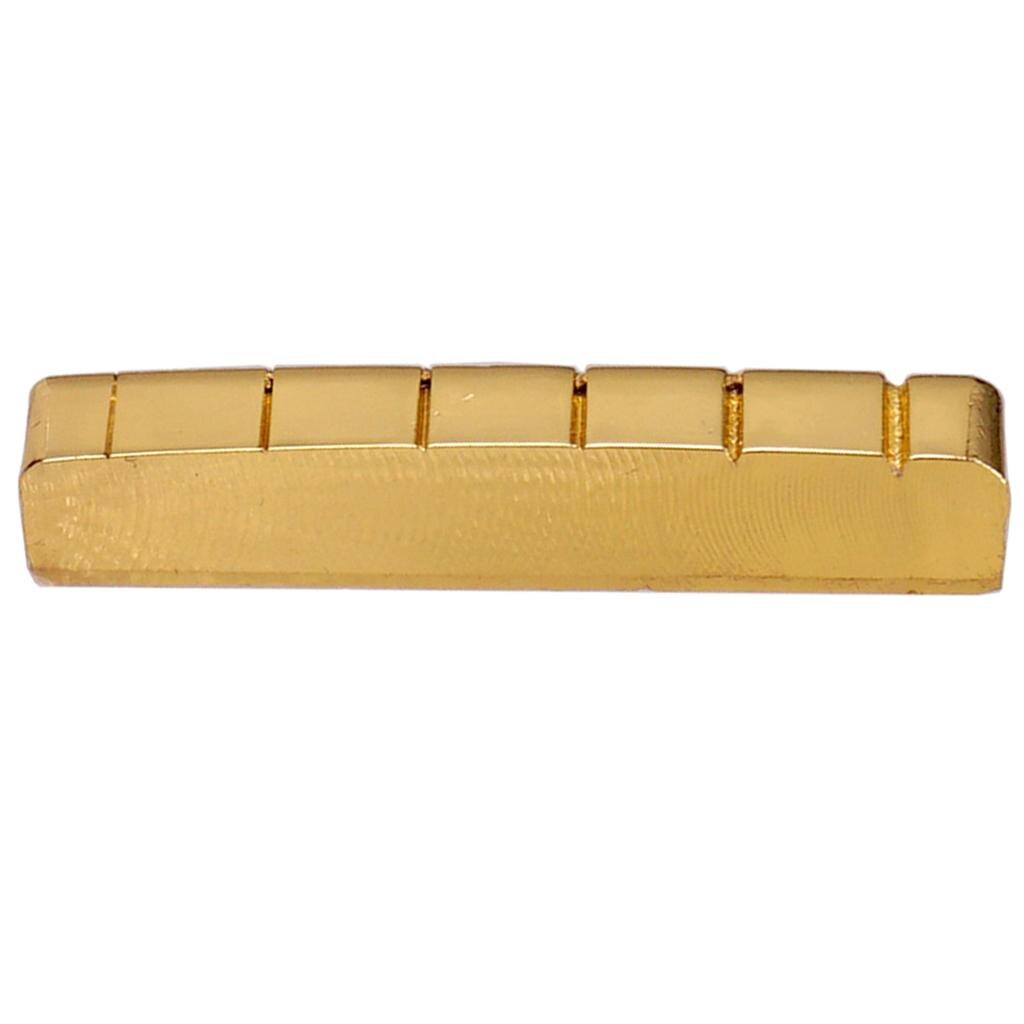 Brass Guitar Nut Exquisite Slotted DIY for Electric Guitars