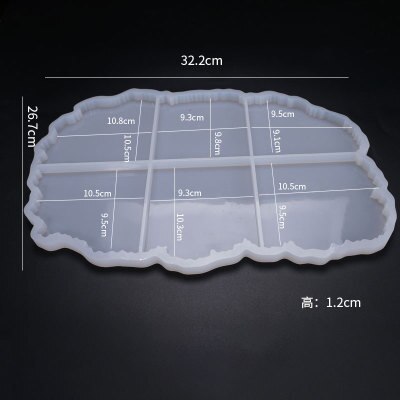 Combinação onda coaster silicone molde para diy artesanal fazendo artesanato cristal cola epoxy molde resina para fazer jóias: 03