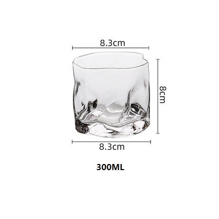 Oussirro ultra helder kristal whisky glazen beker wijn brandewijn likeur bier water dikker wijnglas voor thuis bar feest: A