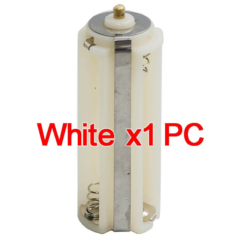 Battery Rack 3x No. 7 Battery Compartment 3AAA Series Battery Box Positive and Negative Converter: 3xAAA White-1PC
