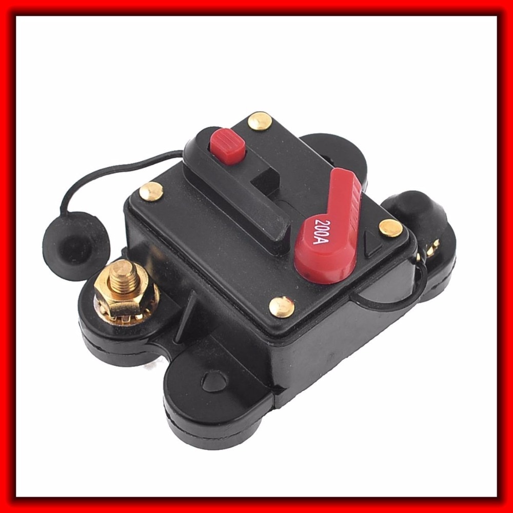 Auto Car 12V 200A Surface Mount Circuit Breaker Manual Reset Switch