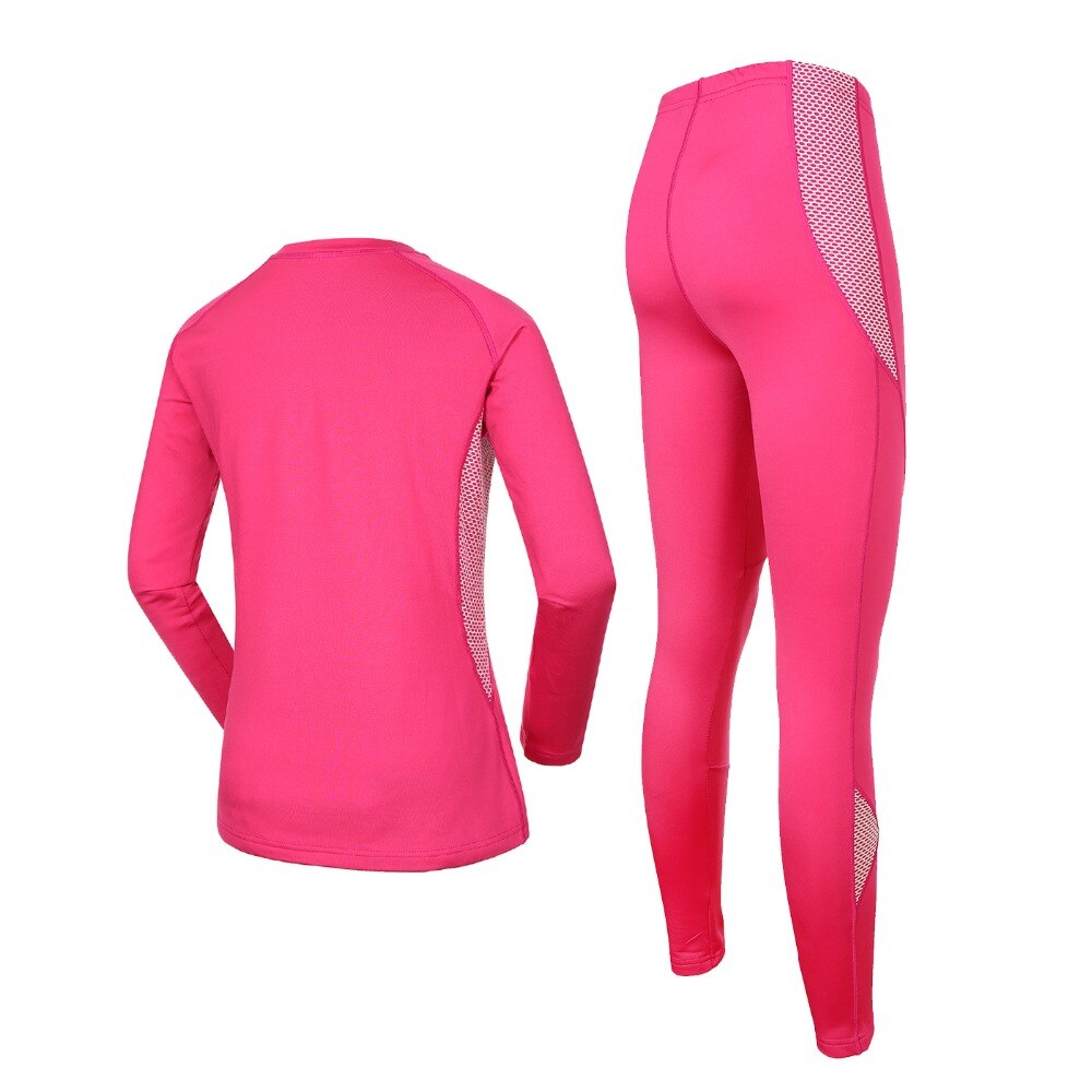 Extérieur à séchage rapide femmes sport thermique underwe tenue de sport dame chaude auto-culture antistatique résistant à l'usure vêtements froids