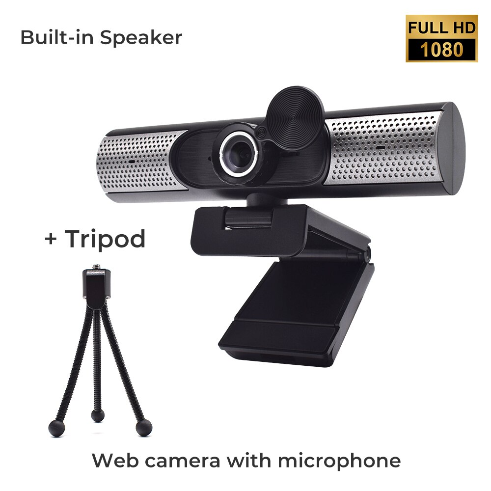 Webcam full HD 1080p webcam met microfoon voor live-uitzending videogesprek conferentiewerk mini pc camera webcam voor computer