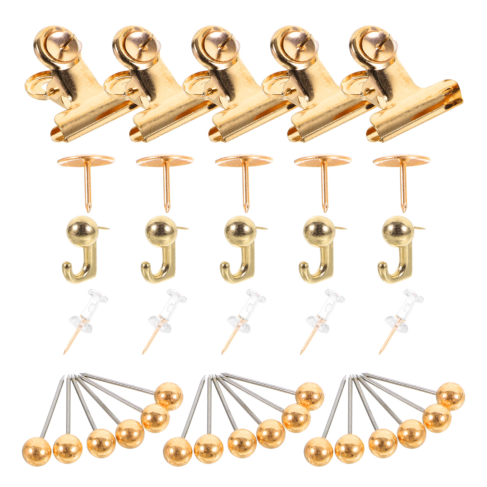 Ganchos de alfileres de Metal dorado, tachuelas para pulgar, marcadores de mapa, accesorios creativos de tablero de corcho, chinchetas de pared, tablones de anuncios para oficina