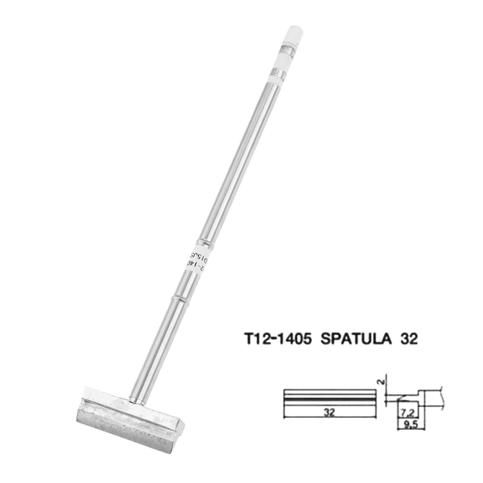 1pc T12 Soldering Iron Tips Spade Scraper Shovel Type T12-1401 1402 1403 1404 1405 1406 fit for FX-9501 FX-951 Soldering Station: T12-1405