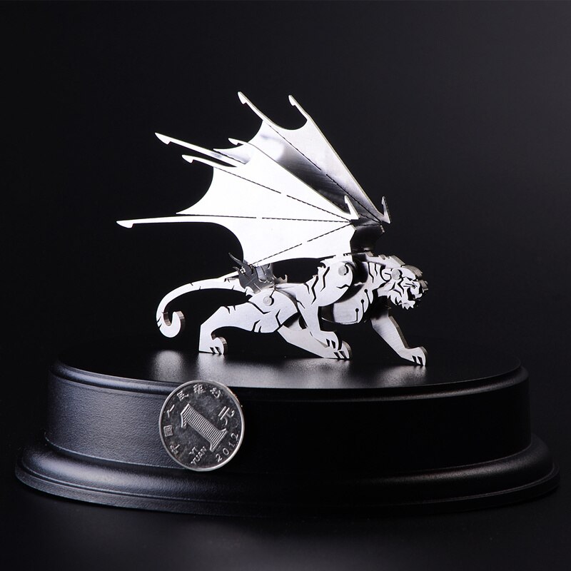 Elk/Dragon Animal Stainless Steel 3D Metal Kits Puzzle Assembling Model Birthday Decoration Collection Toy: HY012