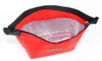 Sac à déjeuner isolé thermique portatif de sac de stockage de boîte à déjeuner refroidisseur dame portent le paquet d'isolation de fourre-tout de nourriture picinique: red