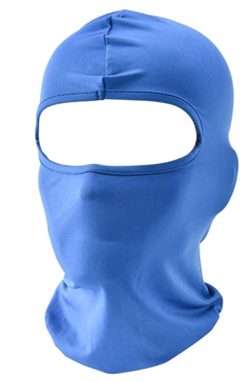 Skimasker voor heren Volgelaatsmasker Bivakmuts Zwarte skimaskers die nekbeschermer bedekken Beschermende hoofdbedekking voor motorfietsen: Blauw
