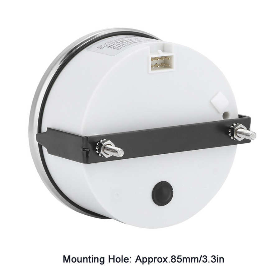 85Mm/3.3in Boot Toerenteller Sensor IP67 Tacho Gauge 12V / 24V Rood Licht Met Lcd Display service Urenteller 3000 Rpm