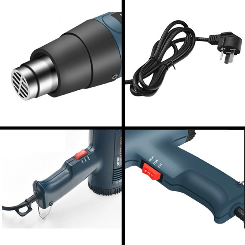 Heat gun 220V DIY power tool with adjustable temperature advanced electric heat gun with LCD display 2000W industrial heat gun