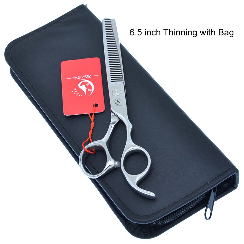 7.0 Hundesalon Schere Hund Gerade Schneiden Ausdünnung Schere für Groomer Friseur Schneiden Schere HA0398: HA0403 with bag 65