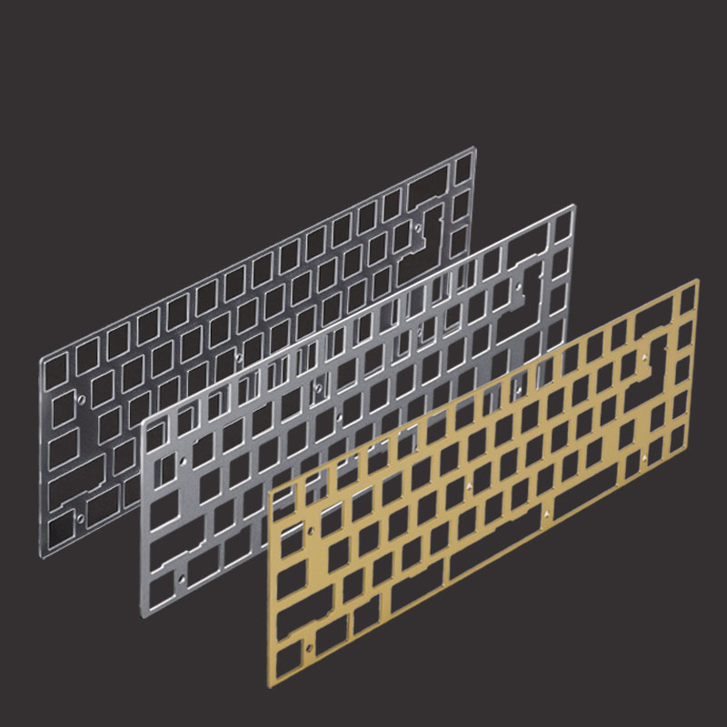 KBD 67 Teclado mecánico de 68 teclas Placa de posicionamiento de policarbonato de aluminio y latón 68 Compatible Tada68 KBD65 PCB TOFU65