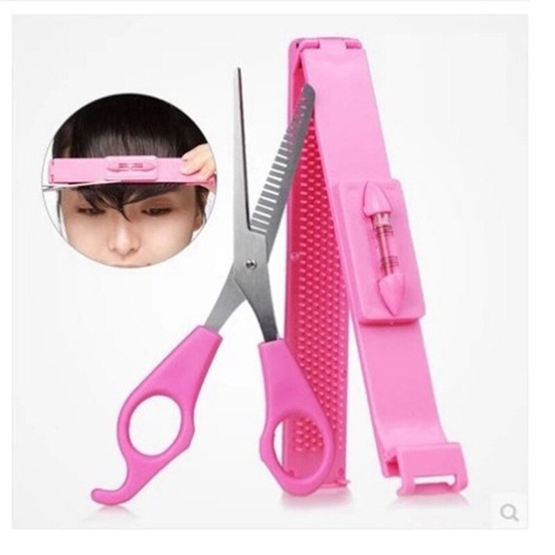 2 stk/sæt diy bangs hårklip klipning frisørsalon skæreværktøjer, der klipper dit eget hår derhjemme
