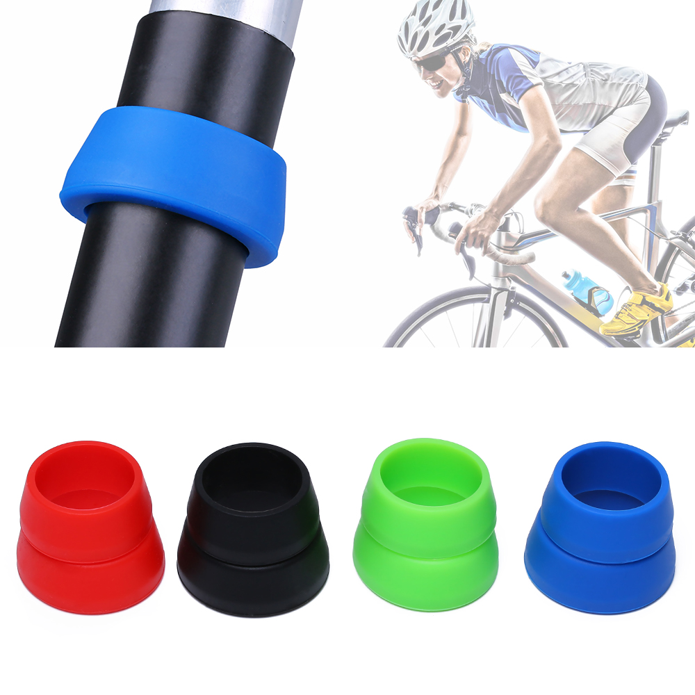 4 Kleuren Siliconen Fietsstoeltje Post Case Waterdichte Rubberen Ring Cover Bike Pijp Protector Weg Mountainbike Accessoires