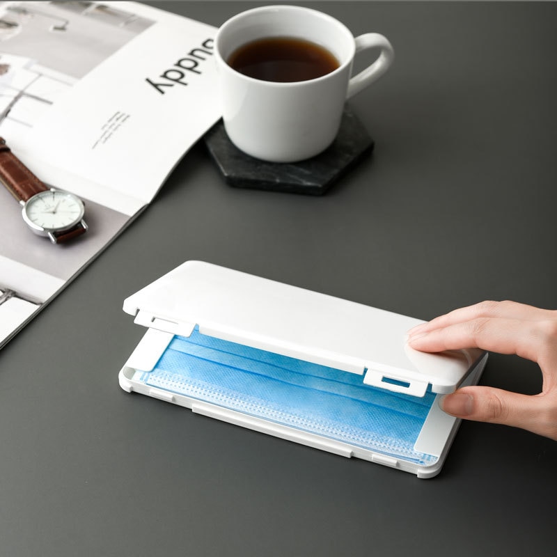 Face Mask Storage Box Portable Mask Storage Clip Dustproof Case Organizer Recycling Mask Face Shield Holder
