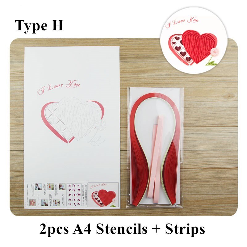 Quilling Paper Art A4 Template Paper Filigree Pattern Quilling Paper Stencils Origami Template Wall Art Filigree Paper Art: Type H
