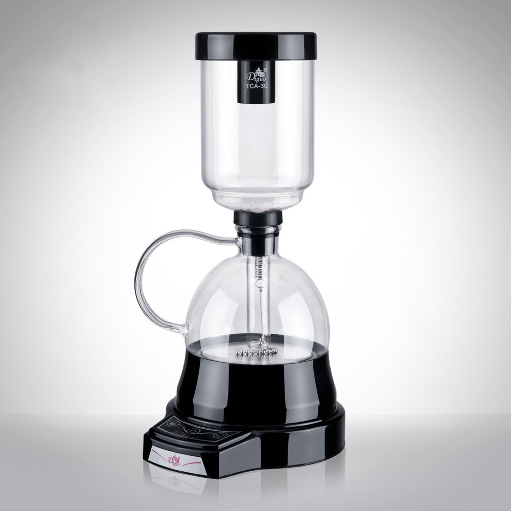 Elektrisk japansk stil vannlås kaffetrakter 3 kopper vakuum kaffemaskin brygger drypp te vannlås glasspottfilter eu oss plugg