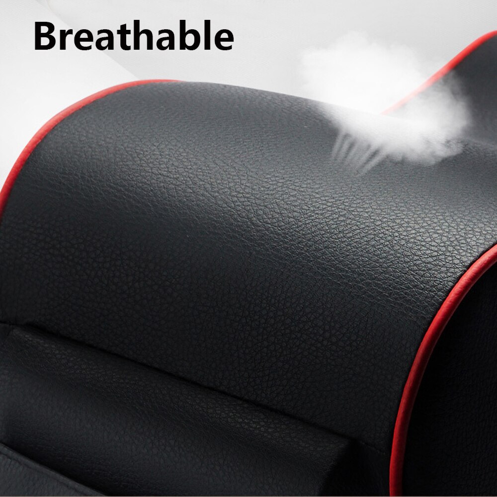 Accoudoir en mousse à mémoire de forme pour voiture, coussin de Console centrale, tapis d'oreiller avec support pour téléphone portable, sac de rangement, boîte d'accessoires de voiture