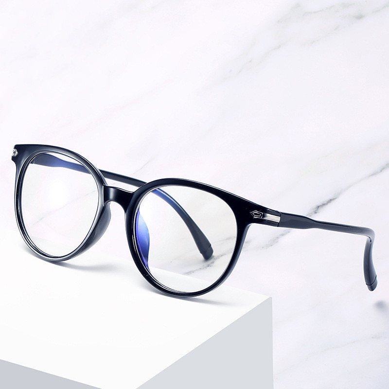 Lunettes de lumière bleue cadre PC & lentille en résine Anti lumière bleue bloquant les lunettes de soleil de rayonnement unisexe tendance lentilles claires lunettes d'ordinateur