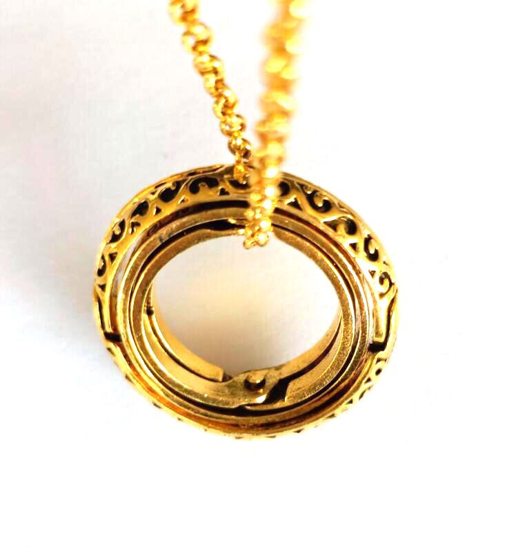 Astronomical Sphere Ball Rings Cosmic Finger Ring Complex Rotating Variable Form Pendant Ring Jewelry: 7 / Gold